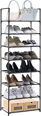 Shoe shelf Youdenova Shoes Furniture thin shoes 8 levels metal shoe shelf high shoe storage place 46 x 28 x 145 cm black.. Experience budget-friendly shopping at DIAYTAR NIGERIA, Nigeria's premier online marketplace with quick delivery.