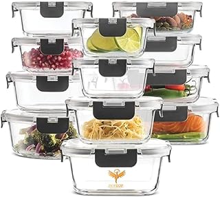 Piccasiotm glass lunch box, reusable glass food container, lunch box and healthy snacks with improved pressure lids, dishwasher heating box and microwave and children's microwave ovens (24) (24) (24) (24) (24) (24).. Experience retail therapy without the financial stress at DIAYTAR NIGERIA's budget-friendly marketplace.