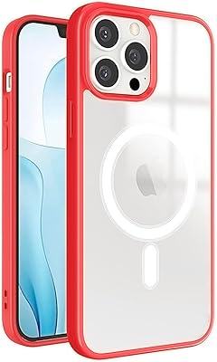Macasi magnetic shell compatible with Magsafe, ultra -fine rigid protection shell in PC with flexible TPU edges, for iphone 12/12 pro, 6.1 inch shell (red).. Shopping made simple with DIAYTAR NIGERIA's vast selection and budget-friendly nationwide delivery.