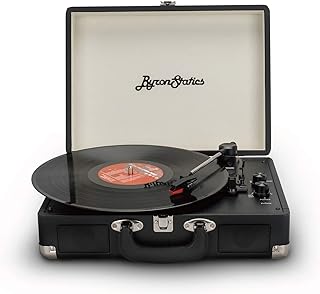 BYRON STATICS VINYLE disc PINTOR, 3-speed Bluetooth-Bluetooth-disk with 2 integrated stereo speakers, replacement needle, supports RCA line output, Vintage portable input (black).. Nigeria's fastest-growing e-commerce site offers unbeatable prices and delivery within 8 days.