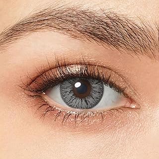 Unisexes contact lenses in annual disposable cosmetic contact + container - 1 pair - gray.. DIAYTAR NIGERIA: Connecting Nigerians with affordable products through our expansive e-commerce platform.