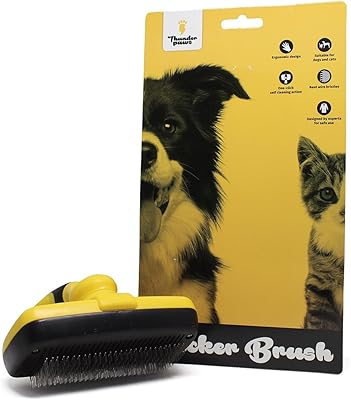 A self -cleaning brush Thunderbuzz for pets gently eliminates knots.. DIAYTAR NIGERIA brings satisfaction with every purchase through affordable prices and prompt shipping.
