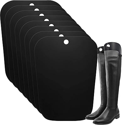 Reusable PVC support sheet for long shoes, for men and women (8 pieces), black.. With DIAYTAR Nigeria, shopping online is easy, affordable, and fast.