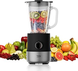 BEKO TABLE TABLE TBN 81808 BX | Table mixer | 800 W engine | 1.75 l glass pitcher | Variable speed parameters | Pulse function | Non -slip base | 4 sided stainless steel blades.. DIAYTAR NIGERIA: Your trusted marketplace that combines variety, affordability and reliable shipping.