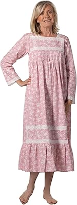 100 % cotton nightgown with Victorian design with pockets - purple, size xs to xxxl.. Easy checkout, quick delivery — shop now on DIAYTAR Nigeria.
