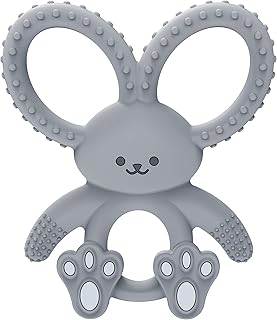 Flexed rabbit dentition ring dr. Brown's for infants and babies, gray, 100 % silicone, without BPA, 3 months and more.. Discover endless possibilities with DIAYTAR NIGERIA's comprehensive selection and reliable shipping.