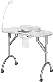 Vivohome portable manicure table on casters with integrated dusty lamp.. Every order, every item — DIAYTAR Nigeria delivers fast and reliably.