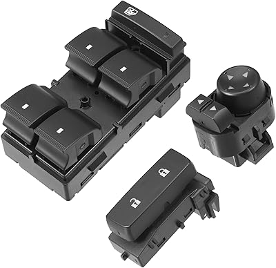 X AUTOHAUX 1 Ensemble 25789692 20945129 25951963 Car electric window switch on the driver's side left for GMC Sierra 1500 Denali SL SLE SLT WT XFE 2008-2013.. Get more, save more — only on DIAYTAR Nigeria.