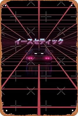 Retro poster vaporwave retowave synthwave from the 80s, metal tin sign 8 \ "x 12 \" Vintage retro wall decoration of the man cave.. Experience hassle-free shopping with DIAYTAR NIGERIA's user-friendly platform and prompt delivery service.