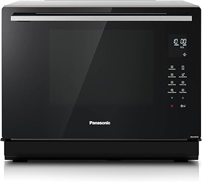 Microwave and Grill Panasonic NN-CF87LBPQ-1000 W hob, 31 L, 2 cooking levels, Genius sensor, 32 automatic programs, easy to clean, black and silver LED interior lighting, one size.. DIAYTAR NIGERIA: Bringing affordable shopping solutions with a diverse product catalog delivered nationwide.