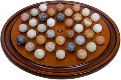 An original lonely board game made by hand in mahogany wood finish with 36 natural marble pieces, for the 15th and more.. Shop smarter, not harder with DIAYTAR NIGERIA - thousands of products at your fingertips with affordable delivery.