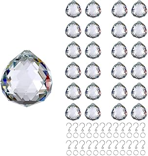 Golden Haitai 24 pieces Pristumatic crystal balls 20mm rainbow hangs suspended decoration in transparent.. DIAYTAR NIGERIA: Bringing affordable shopping solutions with a diverse product catalog delivered nationwide.