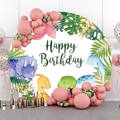 22 x 7 Happy Birthday Pieds Dinosaur Photo Cover Background.. DIAYTAR NIGERIA makes quality accessible with low prices and reliable 5-8 day nationwide delivery.