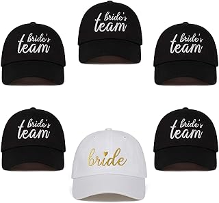 Set of embroidered baseball hats for bachelor party, cotton trucker hats adjustable for young girl's life and bachelor party, black, m-l.. DIAYTAR NIGERIA: Where every shopping need is met with affordable prices and timely delivery.