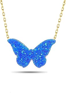 Opal animal pendant necklace in solid gold 14 carat moom for women, 18 -inch chain.. Shop without boundaries at DIAYTAR NIGERIA, offering extensive variety at prices you'll appreciate.