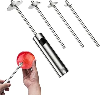 Stainless steel kernel withdrawal tool - Ultra -tranchant kernel withdrawal tool with non -slip handle and button design | Netrayal to hollowing out the potatoes, carrots, danjiao pears.. Shop confidently with Nigeria's most trusted e-commerce platform, offering swift and affordable delivery.