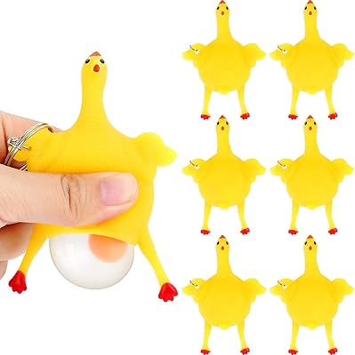 Fun games 6 pieces of innovative chicken toy to relieve stress of chickens and eggs, stress relief games, rubber anger and egg laying, funny chicken chicken chicken holder to relieve stress.. DIAYTAR NIGERIA: Your trusted e-commerce partner with extensive product choices and affordable delivery.