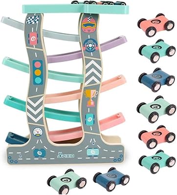 Mother Wooden Rampe Game Ana, racing track toy for young children with 8 small cars.. Shop smarter with DIAYTAR NIGERIA's diverse marketplace and budget-friendly nationwide delivery.