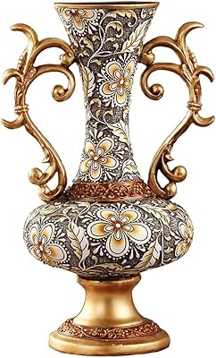Zjnzb European Palace Resin Vase Handicrafts Home Figurines Decoration Accessories Art Office Flower Ornaments.. Affordable luxury and fast service — only on DIAYTAR Nigeria.