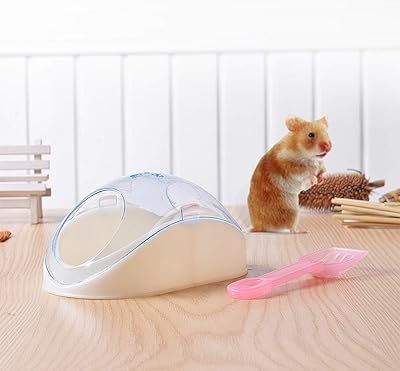 Golsky bathtub with shovel for hamsters, mouse and other small animals.. DIAYTAR NIGERIA: Where every purchase is affordable and delivery is always within a week.