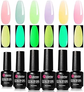 Set of nail polish gel Mowbray Glow in the dark, 6 light neon colors, bright fluorescent colors, light effects, UV nail polish set for Halloween.. Shop with purpose and save with DIAYTAR NIGERIA's extensive platform and nationwide delivery service.