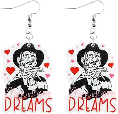 Acrylic Halloween acrylic earrings with stainless steel hooks, Kawaii and frightening Gothic horror jewelry.. Experience budget-friendly shopping at DIAYTAR NIGERIA, Nigeria's premier online marketplace with quick delivery.