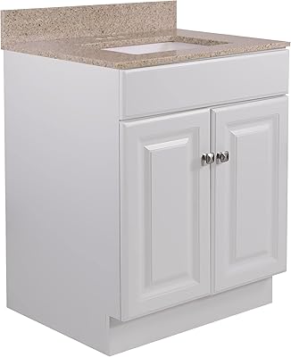 Design House 591115 Wyndham 2 doors 25x22 White with furniture-lavabo top, not assembled, 22 \ "depth, golden sand, 2 pieces.. DIAYTAR NIGERIA bridges the gap between desire and affordability with nationwide delivery in under 8 days.