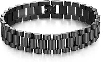 Ac & L black magnetic bracelet for men, magnetic titanium steel bracelet, one size, titanium, without precious stones.. The smarter way to shop online in Nigeria is through DIAYTAR Nigeria.