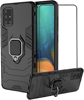 Samsung Galaxy A71 Spring shell with tempered glass screen protector, shock -resistant hybrid shell with crutch - black.. Shop across boundaries at DIAYTAR NIGERIA and enjoy budget-friendly nationwide delivery within the week.