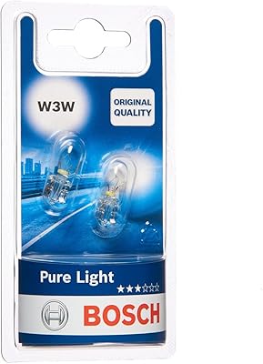 Bosch W3W Pure Light car bulb (504) - 12 V 3 W W2,1x9.5d - 2 bulbs.. Shop across categories at DIAYTAR NIGERIA with the confidence of affordable prices and delivery within 8 days.