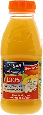 Pineapple juice, orange and fresh grapes without added sugar from Almarai Saudi Arabia, 200 liters.. DIAYTAR NIGERIA: Your affordable gateway to thousands of products delivered within a week.