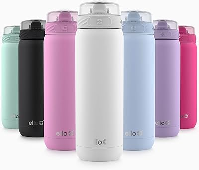Vacuum bottle of ELO insulated stainless steel with flexible straw and transport loop, double wall, anti-leak, white, 22 oz by Cooper.. Shop confidently on DIAYTAR Nigeria — everything you need, delivered quickly.