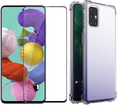 Transparent Margoun protective shell with Samsung Galaxy M31s 6.5 inch, two rooms with black tempered glass, black with black glass on the sides.. Experience the future of shopping with DIAYTAR NIGERIA's extensive selection delivered in just 5-8 days.