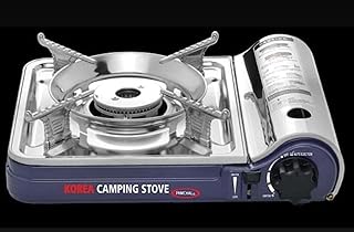 Korea double -flame portable gas stove | Mini stove in butane with transport bag | For campsite, barbecue, emergency equipment.. DIAYTAR NIGERIA: Where every Nigerian finds what they need at prices they can afford, delivered promptly.