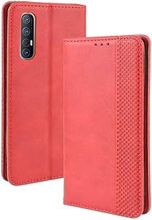ZMBM AYSMG For Oppo Reno 3 Pro Magnetic Retro Magnetic Clip Crazy Fabric Flip Horizontal with support, Card locations and Red Photo frame (Black).. DIAYTAR NIGERIA: Redefining e-commerce with affordable prices and reliable nationwide shipping.