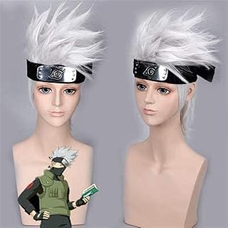 Cosplay wig Anime Hatake Kakashi Silver Short Hair Comic-Con Christmas Carnival Halloween Daily Fashion For Men and Women Wigens for Women.. DIAYTAR NIGERIA: Bringing affordable shopping solutions with a diverse product catalog delivered nationwide.
