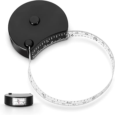 Body measurement ribbon for weight loss, physical shape and muscle gain. 60 inch/150 cm soft sewing ribbon for tailors, measures the circumference of the parts of the body, black.. DIAYTAR NIGERIA connects desires with reality through affordable prices and reliable delivery service.