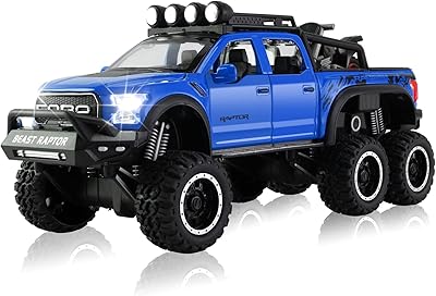 My six-wheeled jjtys F150 pick-up toy (8.6 inch length) Metal car model molded under pressure with sound and light with motorcycle toy 3 4 5 6 7 8 9 10 11 12 years (blue).. Every order, every item — DIAYTAR Nigeria delivers fast and reliably.