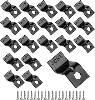 JCCHL table fixings with robust black z-shaped table screws and table pliers/table supports, 20 clips and 20 screws) black-20.. Get the deals you love and the delivery speed you need at DIAYTAR Nigeria.