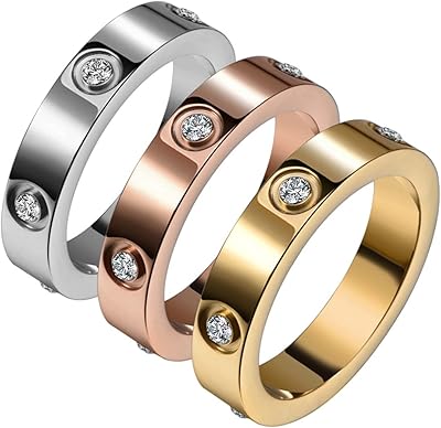 Youwinizing 18 -carat gold plated friendship ring with zircony, stainless steel, Roman numerals, promise ring, birthday gift jewelry for women and adolescent girls.. Discover endless possibilities with DIAYTAR NIGERIA's comprehensive selection and reliable shipping.