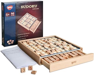 Wooden Sudoku board game with drawer - with 100 sudoku puzzles book - Mathematical office toys stimulating the brain.. You deserve better shopping — choose DIAYTAR Nigeria today.
