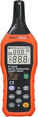 Protmix MS6508 Digital temperature and humidity counter Digital thermometer hygrometer hygrometer with temperature and humidity hygrometer hygrometer with dew point and humid bulb temperature.. DIAYTAR NIGERIA brings affordable shopping to every Nigerian home with delivery in just 5-8 days.