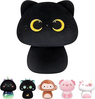 Mewaii 8 inch Mushroom plush, cute black cat in stuffed pillow soft pillow spongy pillow, black cat kawaii plush toys toys gift for girls boys boys.. Shop smarter with Nigeria's premier e-commerce platform, featuring affordable products delivered nationwide.