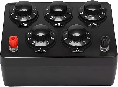 Oakinflea black resistance box, dumbbell resistance box with variable knot 0-9999.9 ohms 165 x 125 x 60 mm for physical education.. DIAYTAR NIGERIA: Nigeria's answer to affordable online shopping with reliable 5-8 day delivery guarantee.