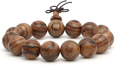 Wooden pearl bracelet of 15 mm Buddhist bracelet made by hand.. Experience the convenience of online shopping with DIAYTAR NIGERIA's reliable 5-8 day delivery service.