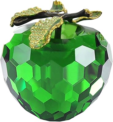 Enamed collecting crystal figurine to collect, crystal clipper, table decoration, gift for home, birthday, holidays, Christmas (transparent-80 mm) green.. DIAYTAR NIGERIA brings the market to your fingertips with affordable prices and swift delivery services.