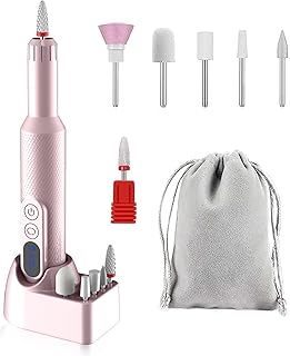 Electric nail lime Rechargeable wireless Evil Jackmusi, Portable nail lime for acrylic gel gel with nail file heads and battery display (pink).. Shop with confidence at DIAYTAR NIGERIA, enjoying competitive prices and delivery within 8 days.
