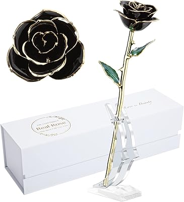 Rose in real gold max Spt, golden pink soaked in real pink, best gift for her and excellent gift for girlfriend, black with support.. DIAYTAR NIGERIA: Where shopping dreams come true with budget-friendly prices and nationwide shipping.