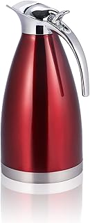 Mavis Laven Coffee tea in stainless steel 1.5 l/2 l, isolated double -walled vacuum pot, hot water bottle (2 l red).. DIAYTAR NIGERIA: Where shopping dreams come true with budget-friendly prices and nationwide shipping.