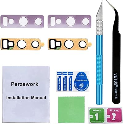 Perzework 2pcs repair kit of original rear camera lens for Samsung.. Experience the convenience of online shopping with DIAYTAR NIGERIA's reliable 5-8 day delivery service.